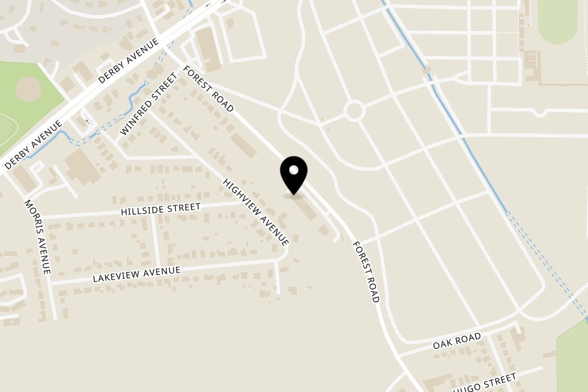 Map showing the location of Saoco on 456 Forest Rd in West Haven
